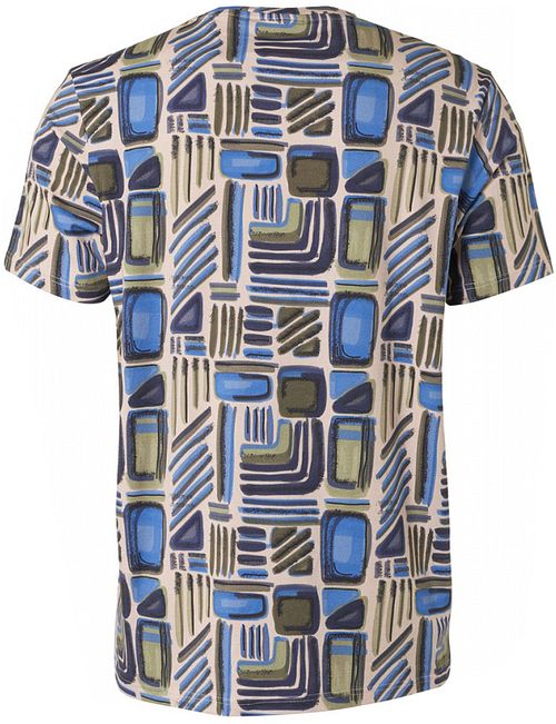 No Excess T-Shirt Print Blauw Product / Achterkant