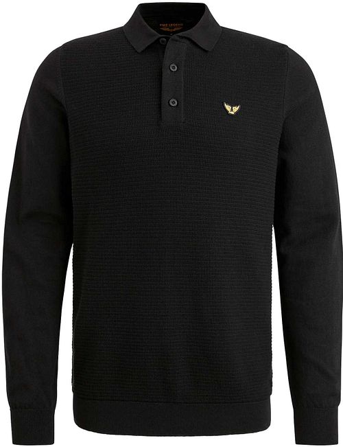 PME Legend Langærmet Poloshirt Sort Product