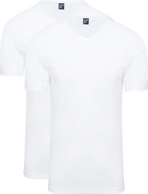 Alan Red West-Virginia T-shirt V-Hals Wit (2Pack) Product