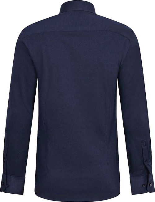 Cavallaro Piqué Hemd Navy Product / Achterkant
