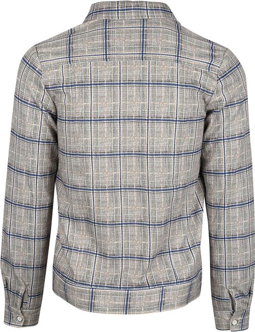 Blue Industry Overshirt Ruit Beige Product / Achterkant