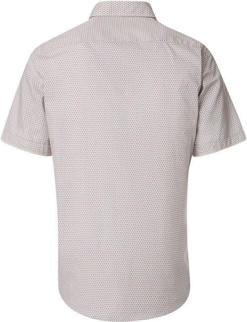 Casa Moda Short Sleeve Freizeithemd Druck Grün Product / Achterkant