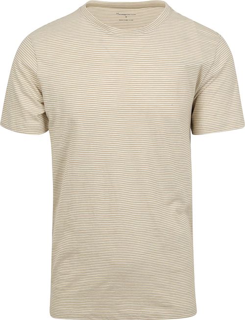 KnowledgeCotton Apparel T-shirt Randig Beige Product