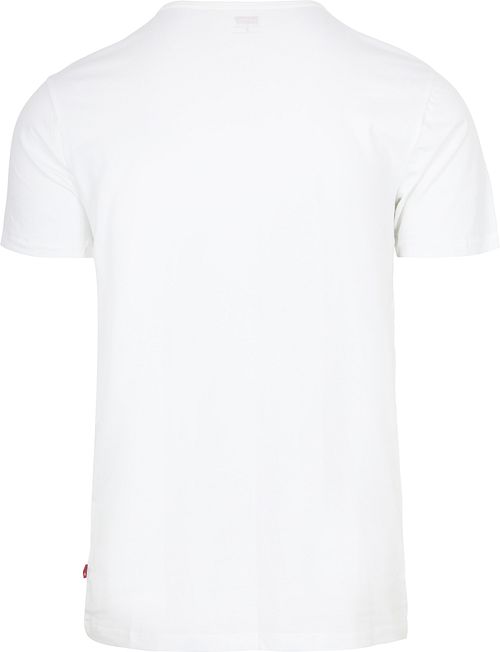 Levi's Solid Crew Camiseta White pack de 2 unidades Product / Achterkant