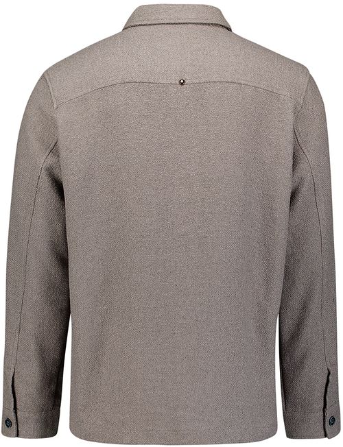 No Excess Overshirt Bouclé Grå Product / Achterkant