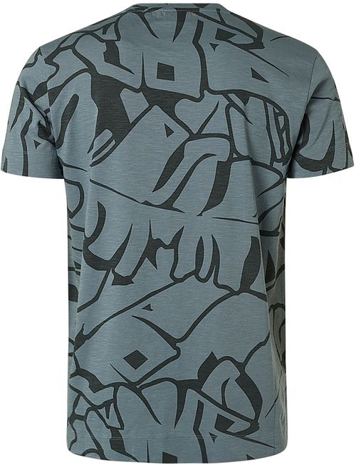 No Excess T-Shirt Print Stålblå Product / Achterkant