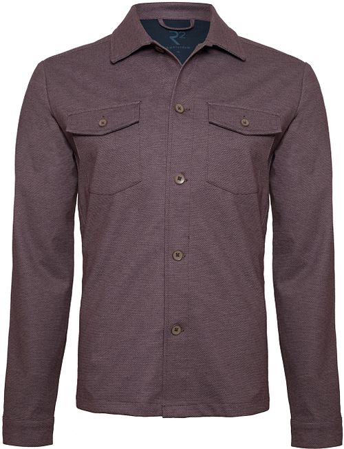 R2 Overshirt Melange Bordeaux Product
