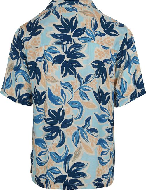 Shiwi Overhemd Vic Floral Leafs Blauw Product / Achterkant