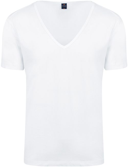 Suitable Vitaru T-shirt Djup V-hals Vit 6-pack Product