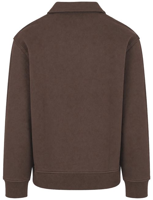 Supply & Co Sweat Polocollar Zip Aarav Braun
