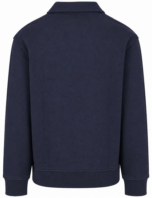 Supply & Co Sweat Polocollar Zip Aarav Braun