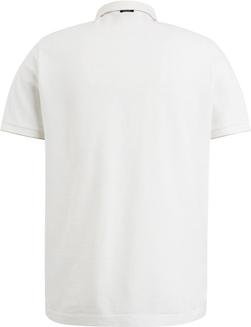 Vanguard Knitted Poloshirt Ecru Product / Achterkant