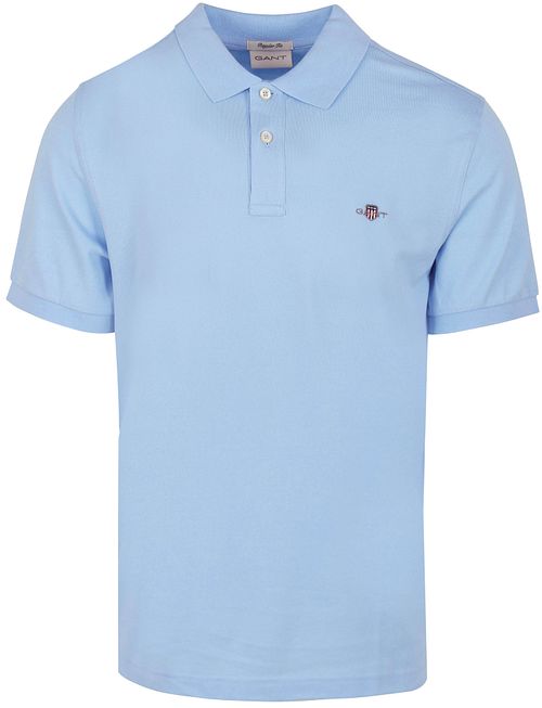 Gant Shield Piqué Poloshirt Lichtblauw Product