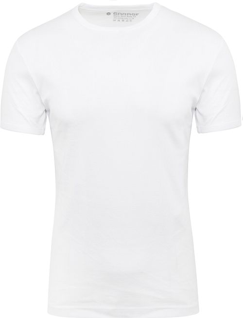 Garage Basic T-Shirt Weiss Rundhals Product
