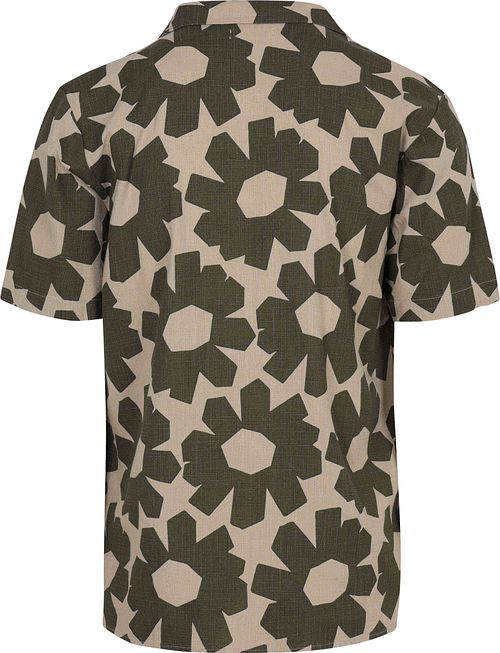 KnowledgeCotton Apparel Camisa Casual Manga Corta Olive Product / Achterkant