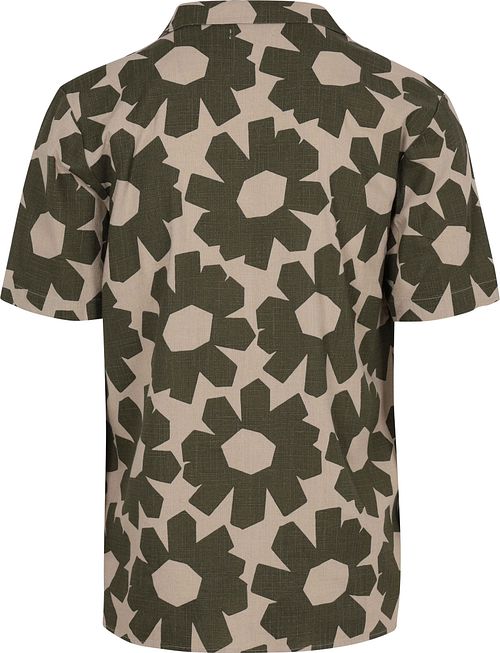 KnowledgeCotton Apparel Camisa Casual Manga Corta Olive Product / Achterkant