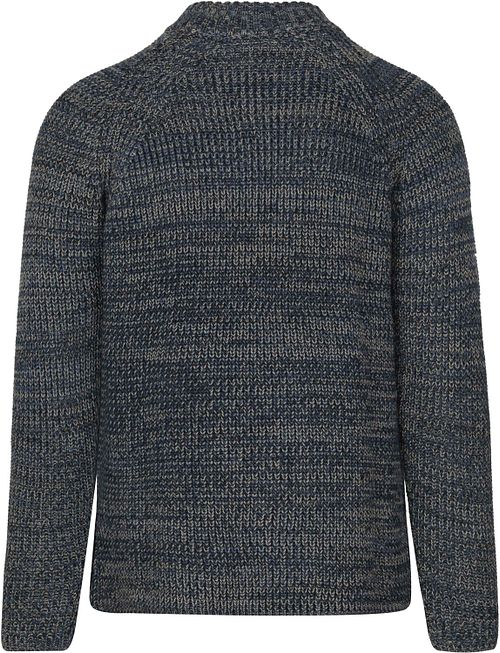 KnowledgeCotton Apparel Pull Yarn Bleu Product / Achterkant