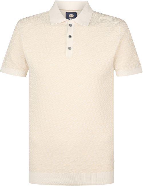 Petrol Knitted Polo Oceanstone Ecru Product