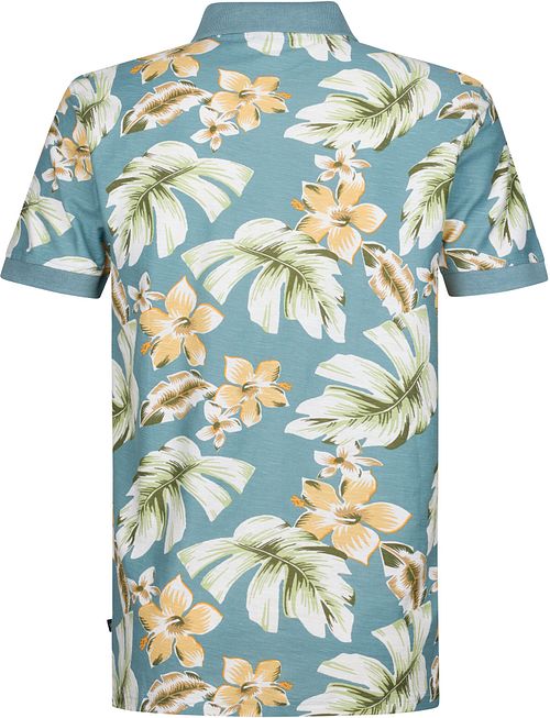 Petrol Polo Blueview Blauw Product / Achterkant