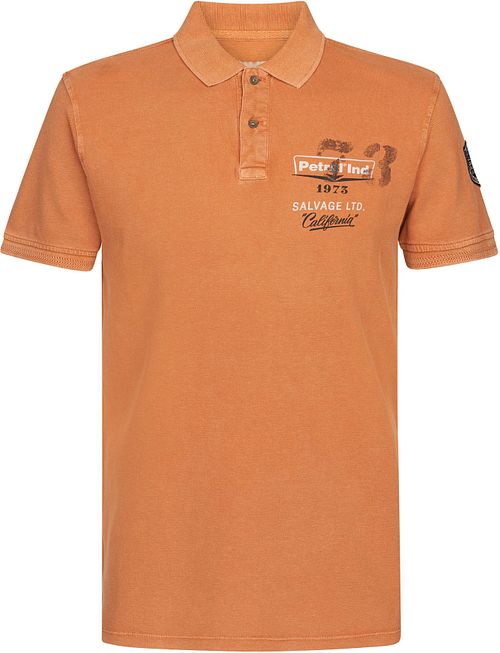 Petrol Poloskjorte med Oransje Logo Product