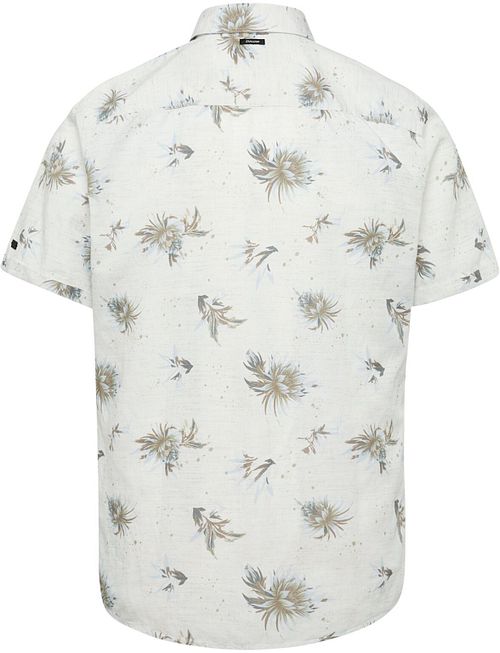 Vanguard Chemise Manches Courtes Fleurs Ecru Product / Achterkant