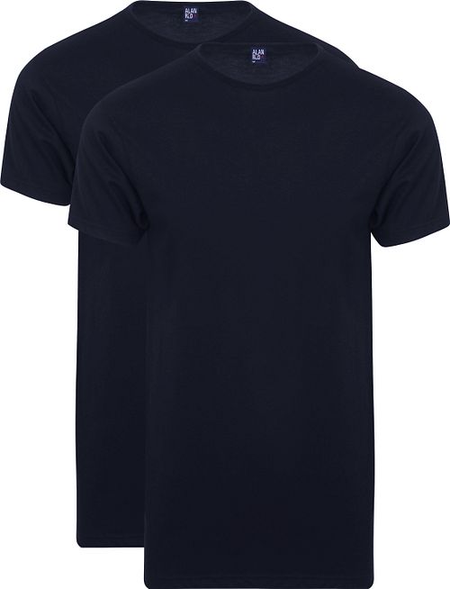 Alan Red T-Shirt Derby Extra Lunga Navy (2-Pack) Product