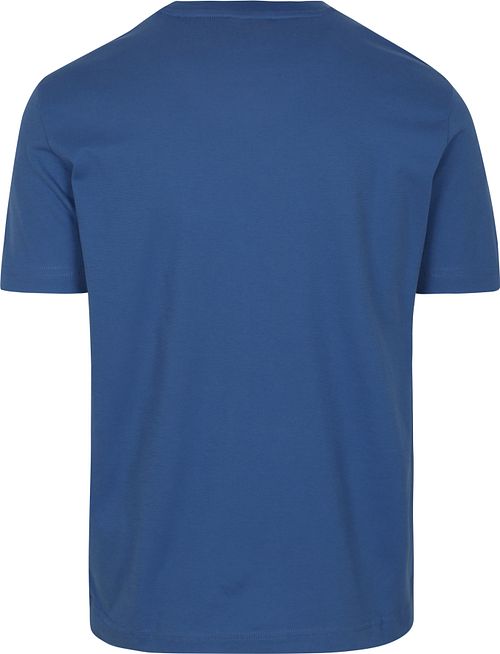 Gant T-shirt Graphic Logo Rich Blauw Product / Achterkant