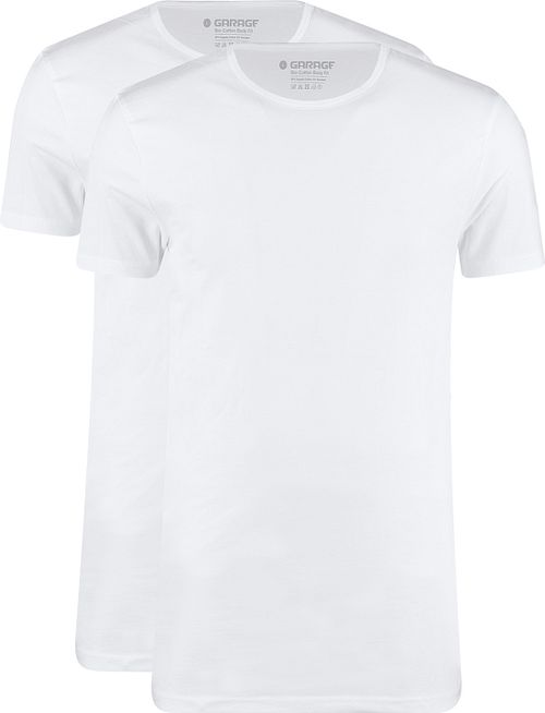 Garage 2-Pack Basic T-shirt Bio Wit Product