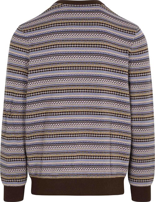 Lyle & Scott Pullover Crewneck Fairisle Ebony