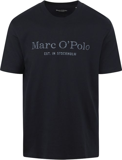 Marc O'Polo T-Shirt z logo, granatowy Product