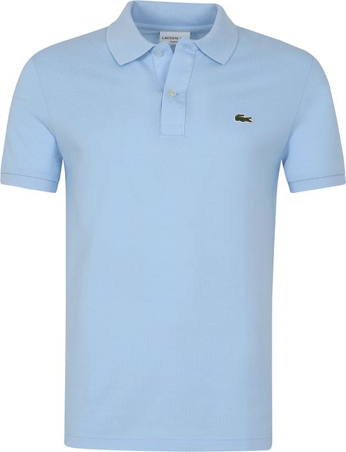 Polo Lacoste en piqué bleu clair Product