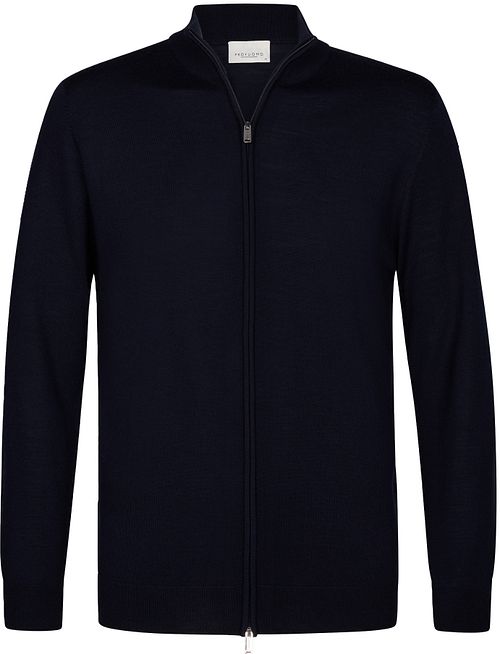 Profuomo Strickjacke Merinowolle Navy Product
