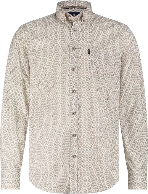 State of Art Shirt Poplin Print Beige