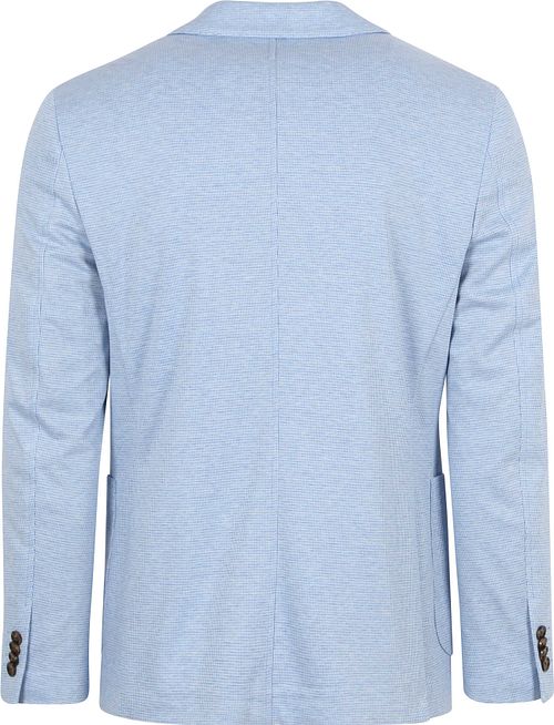 Suitable Sports Jacket Face Print Light Blue Product / Achterkant