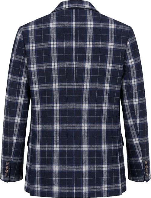 Cappotto in lana pepita Suitable Pepper Grey Product / Achterkant