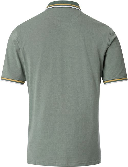 CASAMODA Polo z logo w kolorze zielonym Product / Achterkant