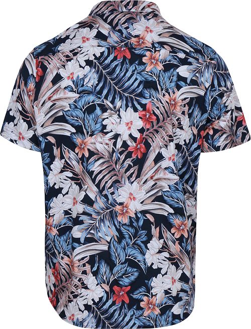 Desoto Festival Camisa Manga Corta Slim Fit Navy Multicolour Product / Achterkant