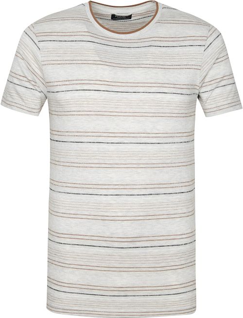 Dstrezzed T Shirt Streifen Hellgrau Product