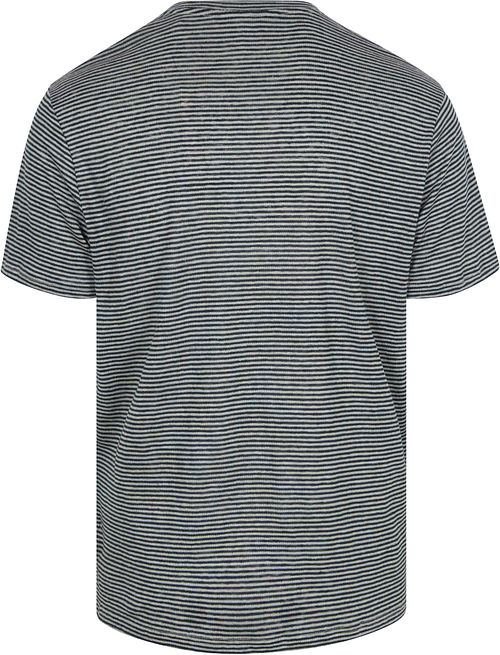 KnowledgeCotton Apparel T-skjorte Strek Navy Product / Achterkant