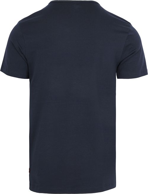 Levi's T-shirt Solid Crew Navy Grijs 2Pack Product / Achterkant