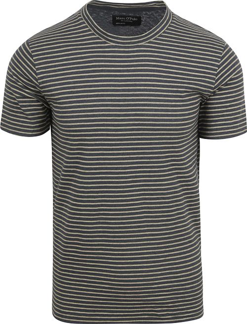 Marc O'Polo T-skjorte i blått og hvitt med linjestriper Product
