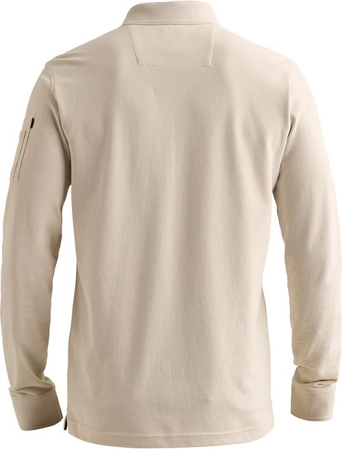 PME Legend American Classic Longsleeve Polo Shirt Bone White