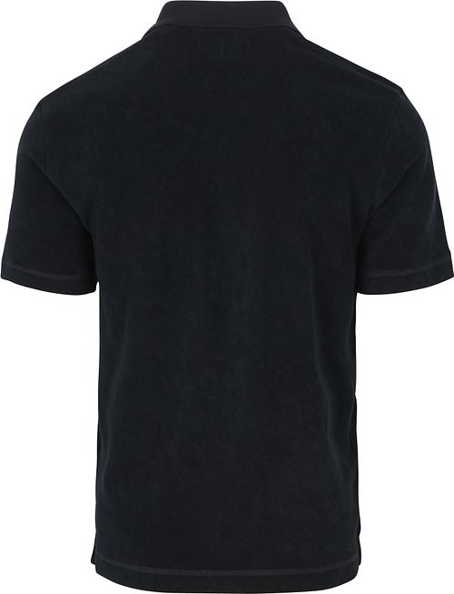 Polo Marc O'Polo Riva z tkaniny frotte w kolorze granatowym Product / Achterkant