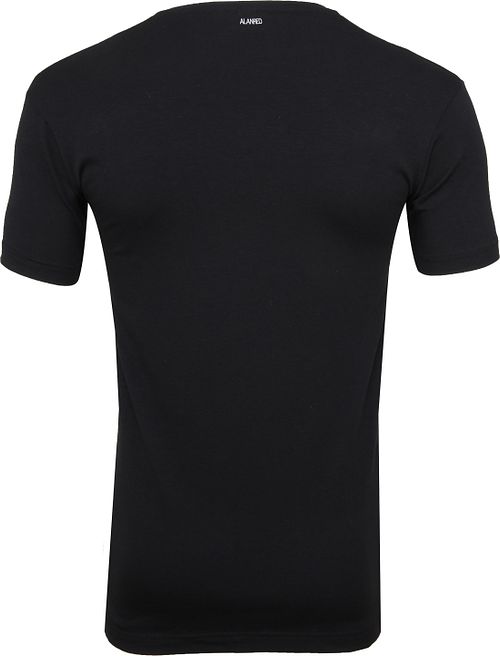 Alan Red T-Shirt NOV de cuello pico Stretch negro pack de 2 Product / Achterkant
