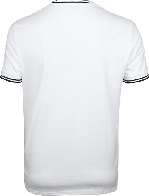 Biały T-Shirt Fred Perry Product / Achterkant