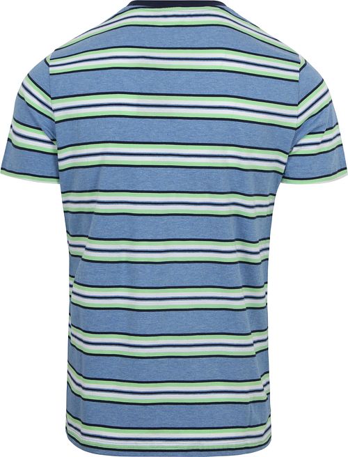 NZA T-shirt Hawkers Striber Blå Product / Achterkant