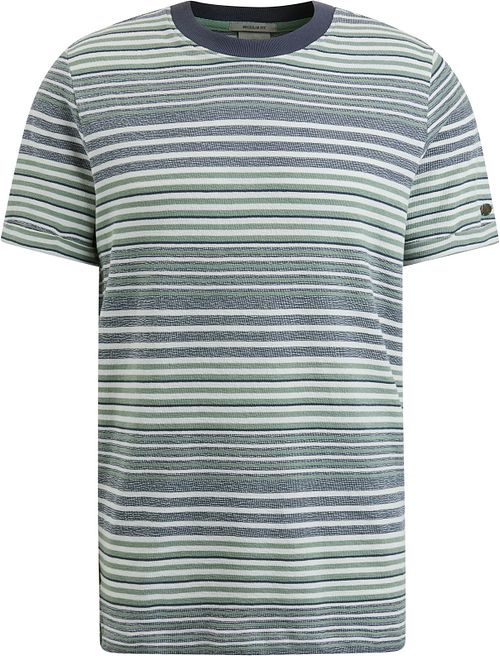 Cast Iron T-shirt Strepen Blauw Groen Product