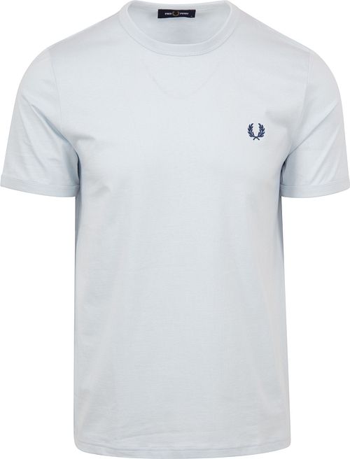 Fred Perry Ringer T-Shirt Lichtblauw Product