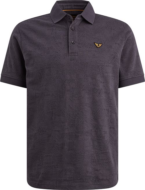 Koszulka polo PME Legend z żakardowego dżerseju w kolorze Graphite Blue Product