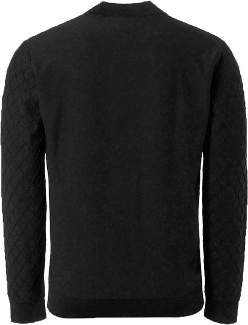 No Excess Sweter z dzianiny żakardowej czarny Product / Achterkant